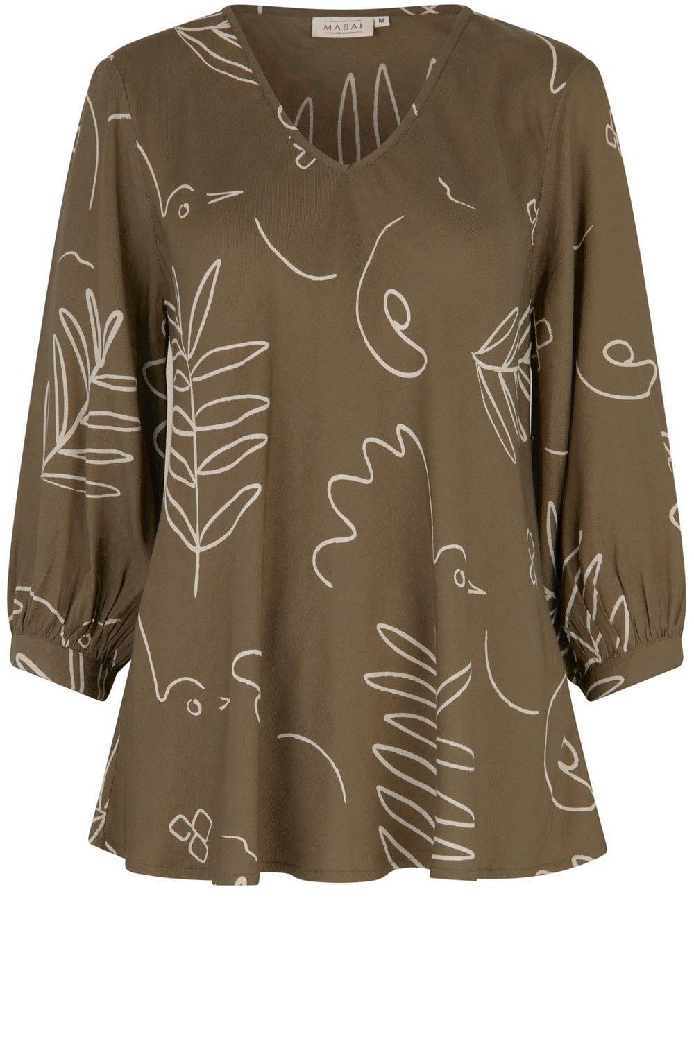 Katasi Crocodile Abstract Print Blouse