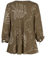 Katasi Crocodile Abstract Print Blouse
