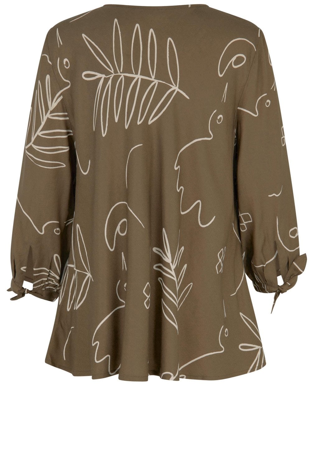 Katasi Crocodile Abstract Print Blouse