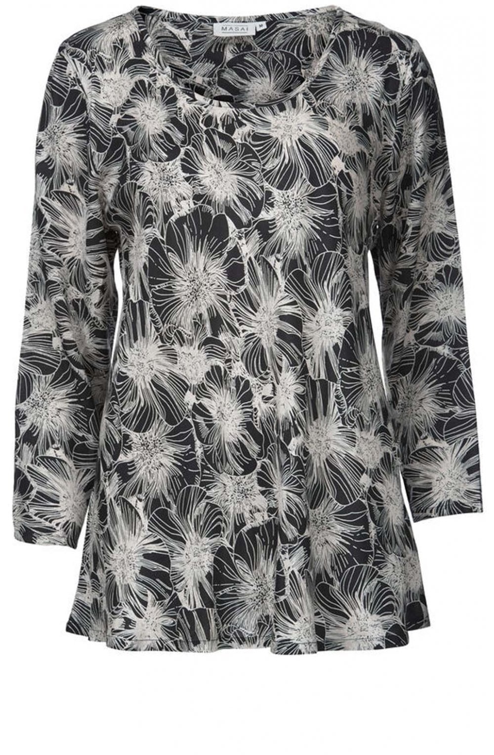 Kay flower patterned top