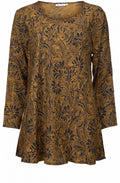 Kay Ginger Patterned Top