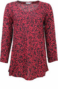 Kay Red Patterned