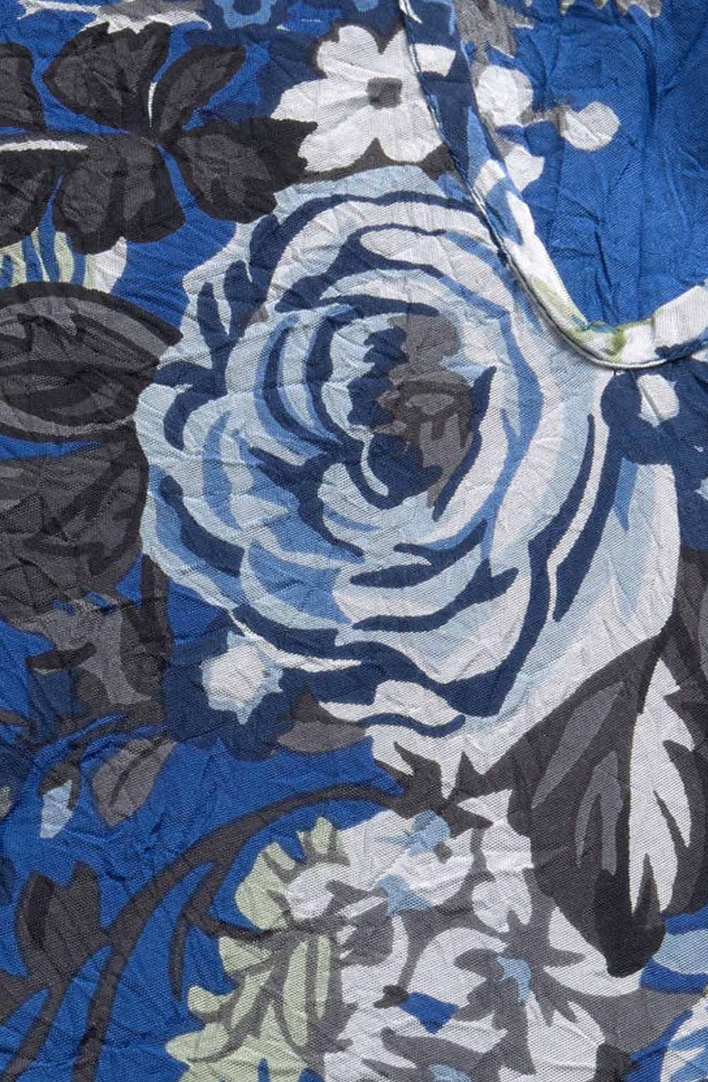Kaza Greek Blue Floral Top
