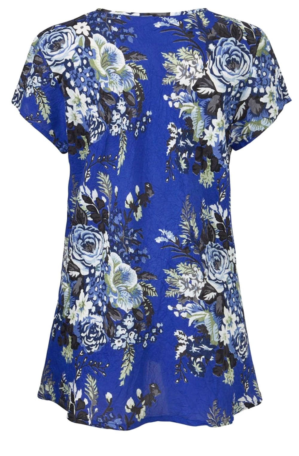 Kaza Greek Blue Floral Top