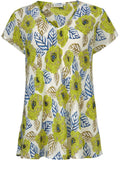 Kaza Lime Original Floral Top