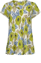 Kaza Lime Original Floral Top