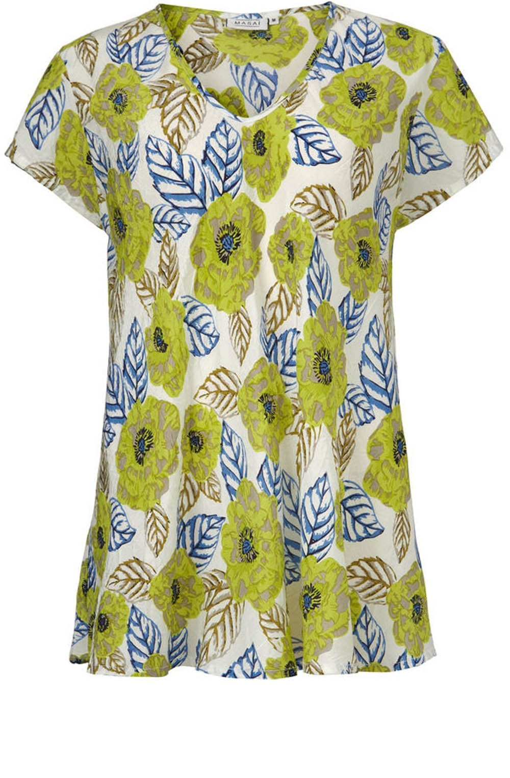Kaza Lime Original Floral Top