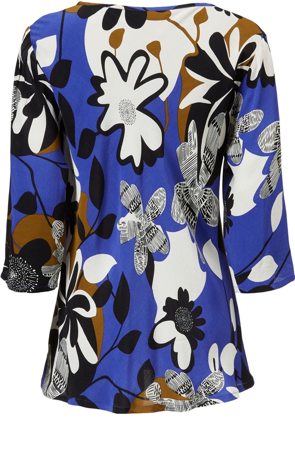 Kia Blue Bold Floral Top