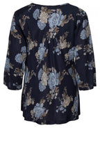Kia Blue Floral Print Top