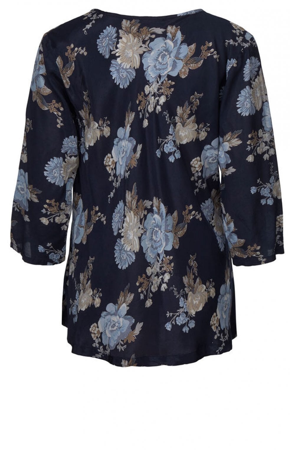 Kia Blue Floral Print Top