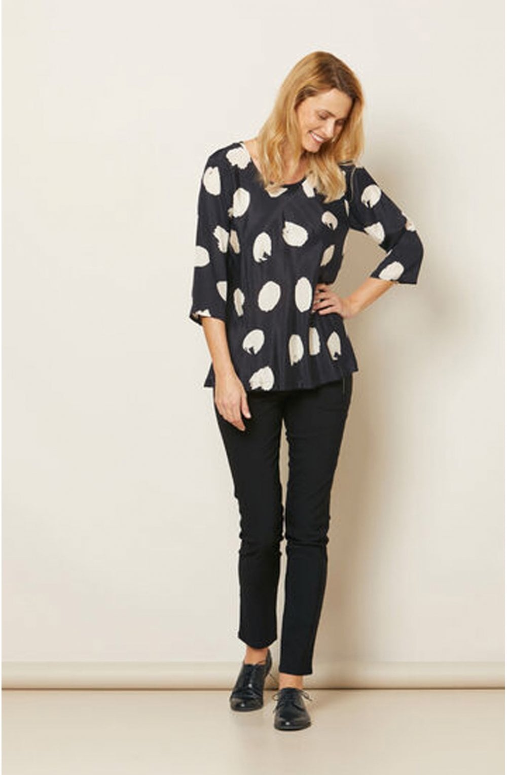 Kia Bold Spot Print Top