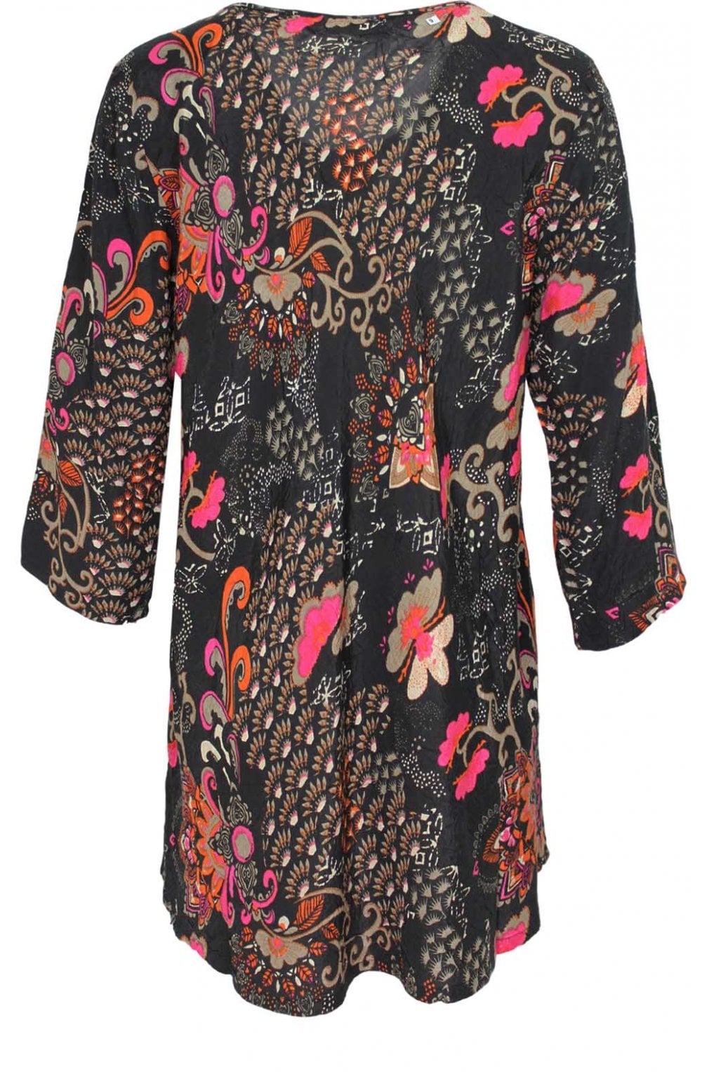Kiwi Orange Patterned Top