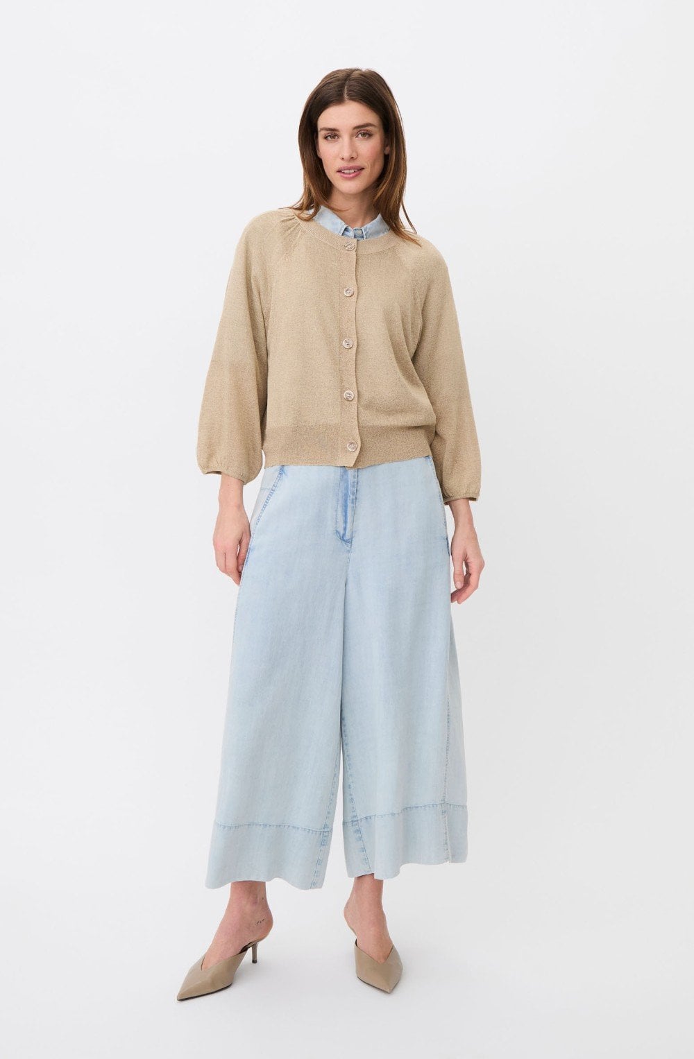 Lakker Super Fine Knit Wind Chime Shimmer Cardigan