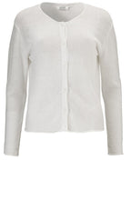 Laksi White Knit Cardigan