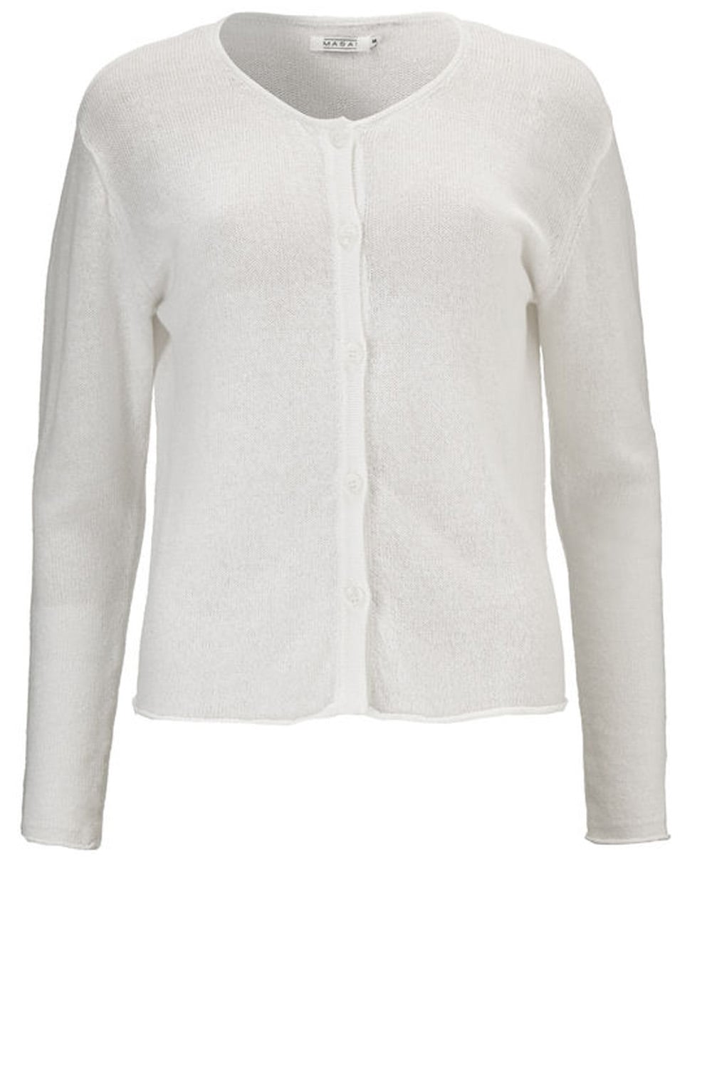 Laksi White Knit Cardigan