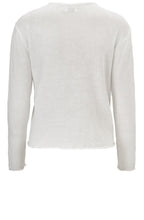 Laksi White Knit Cardigan