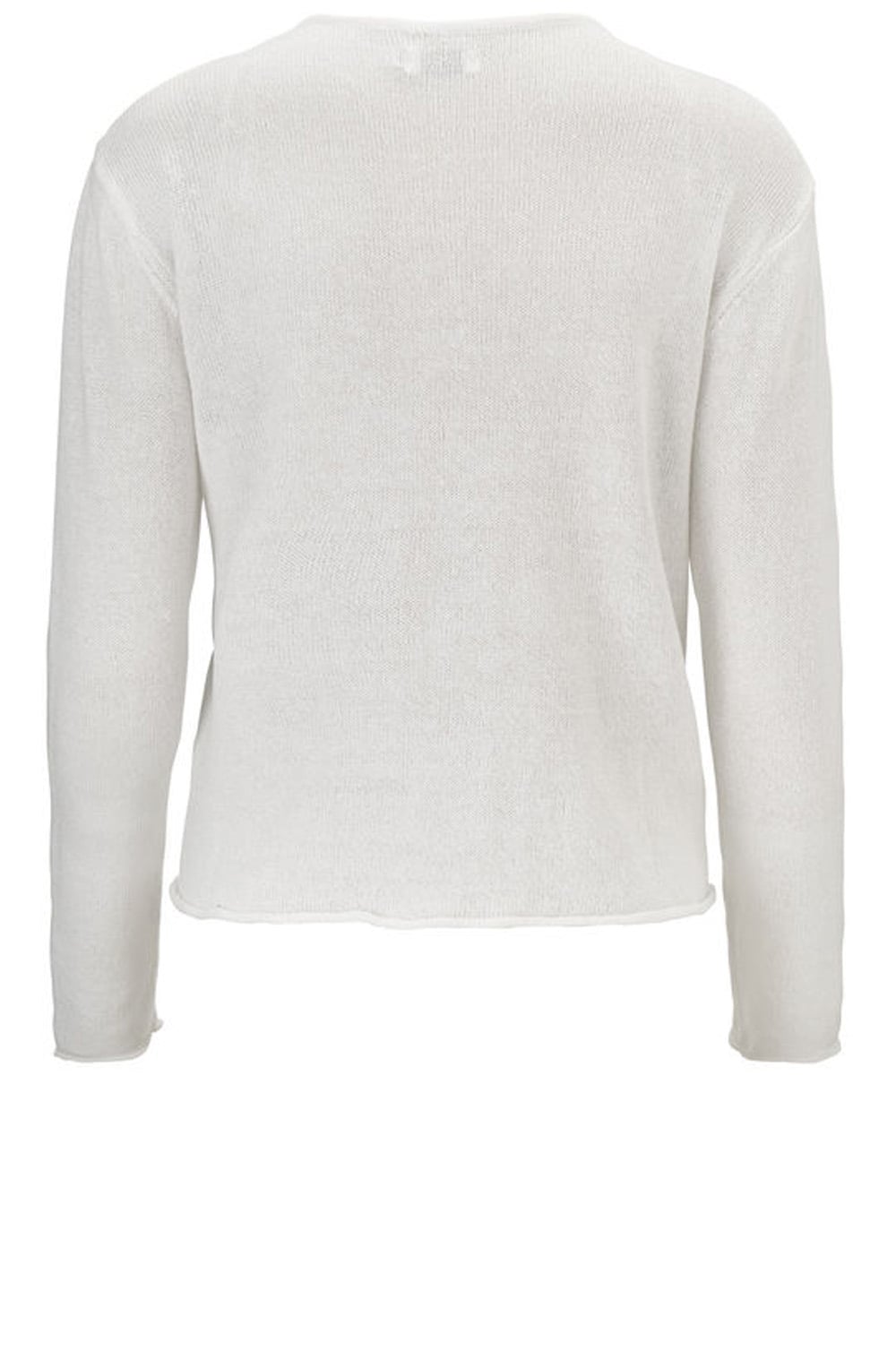 Laksi White Knit Cardigan