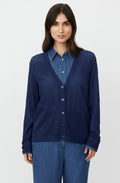Larkena Navy Blazer Open Weave Cardigan