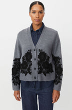 Leviane Misty Grey Lace Overlay Cardigan