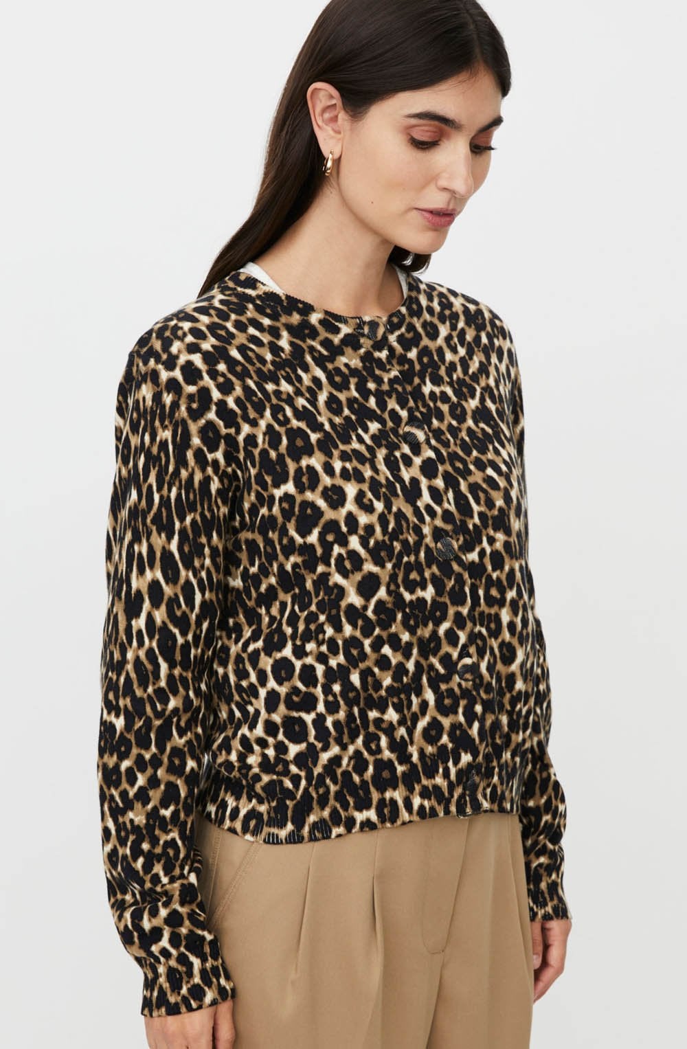 Lika Incense Animal Print Cardigan