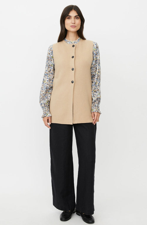 Linbine Incense Fitted Longline Waistcoat