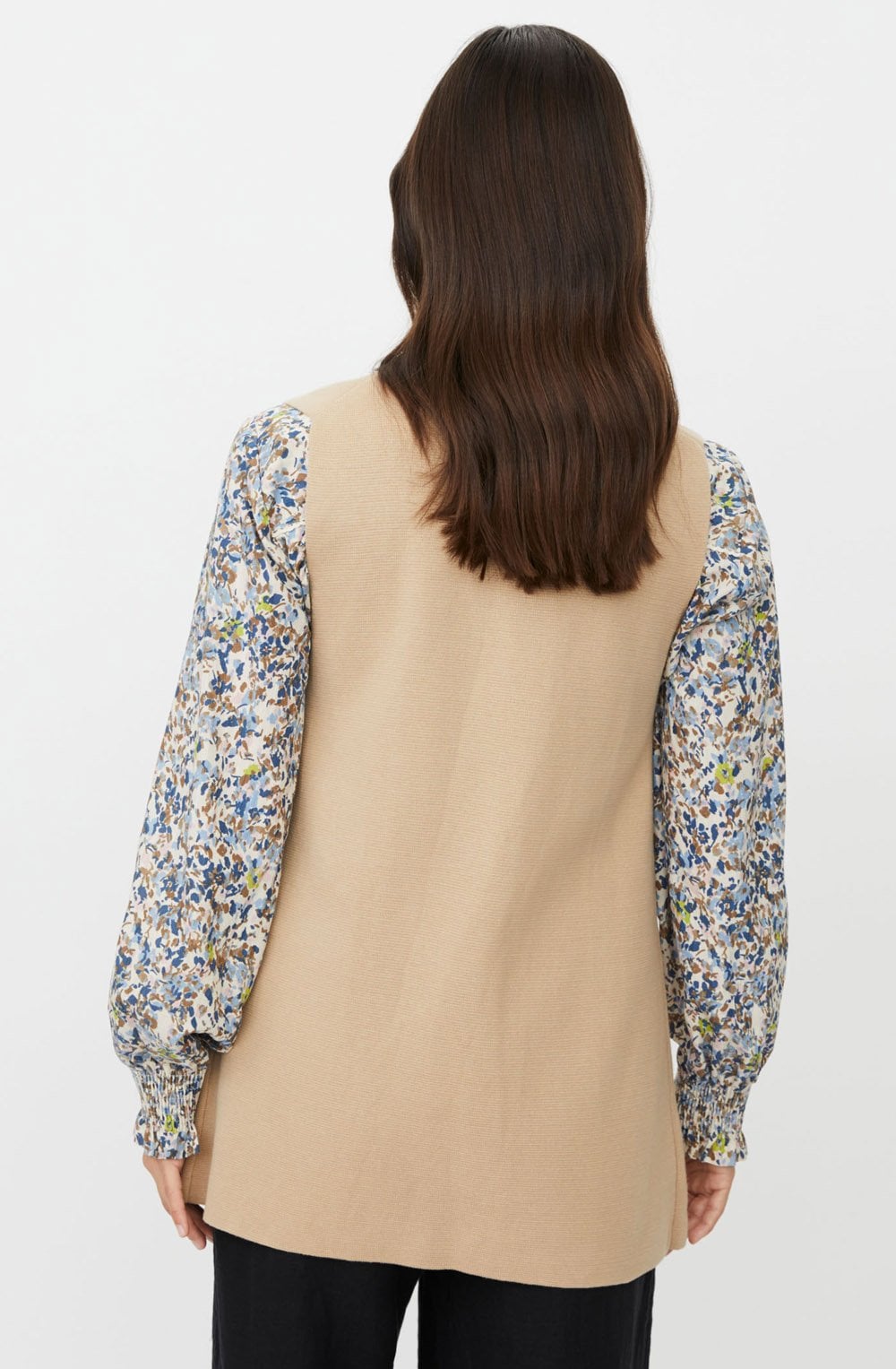 Linbine Incense Fitted Longline Waistcoat