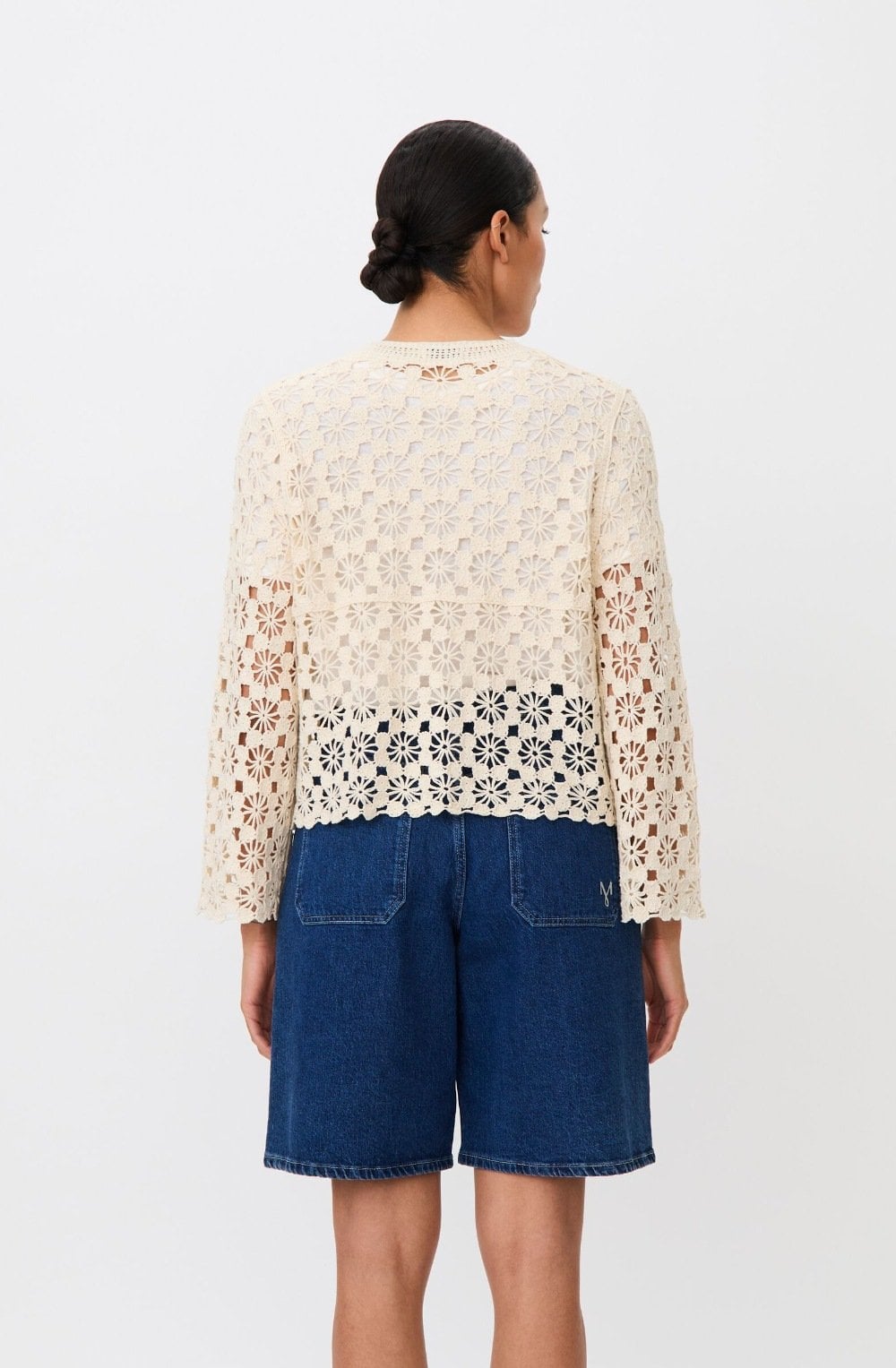 Littalis Fog Crochet Cardigan