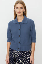 Liva Ensign Blue Short Sleeved Cardigan