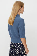 Liva Ensign Blue Short Sleeved Cardigan