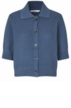 Liva Ensign Blue Short Sleeved Cardigan