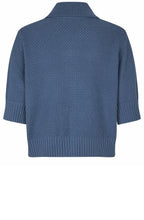 Liva Ensign Blue Short Sleeved Cardigan