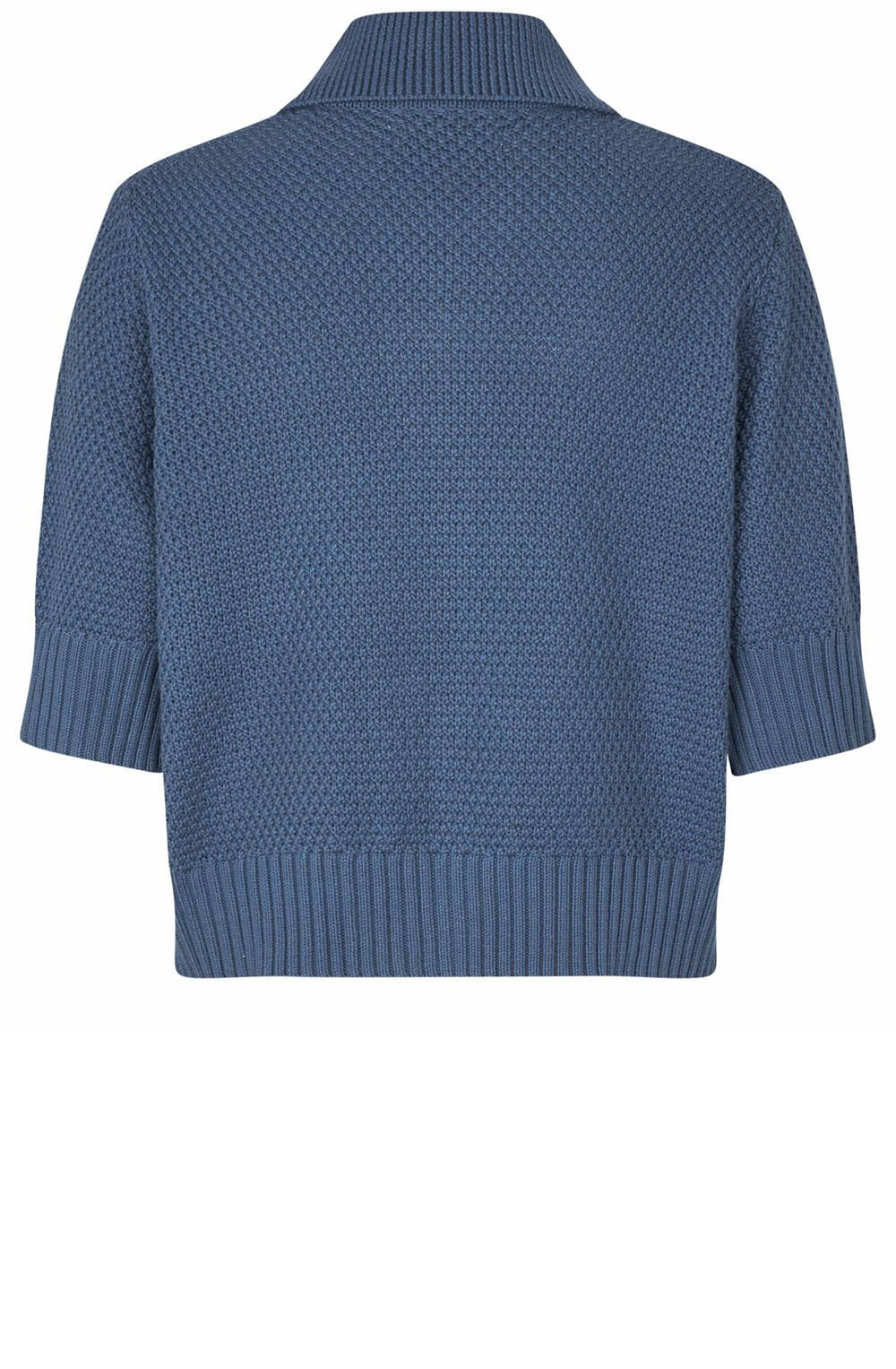 Liva Ensign Blue Short Sleeved Cardigan