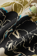 Loden Green Floral Wide Leg Pattys Trousers