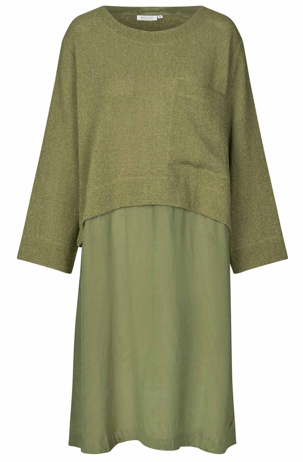 Loden Green Layered Nonah Dress