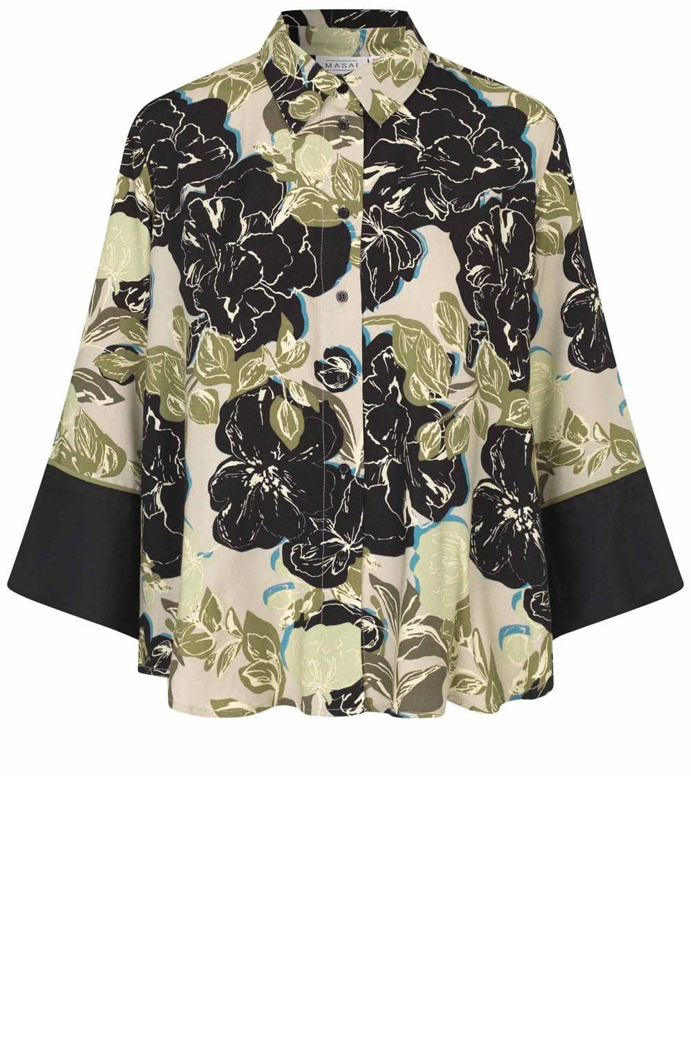 Loden Green Wide Sleeve Idukis Shirt