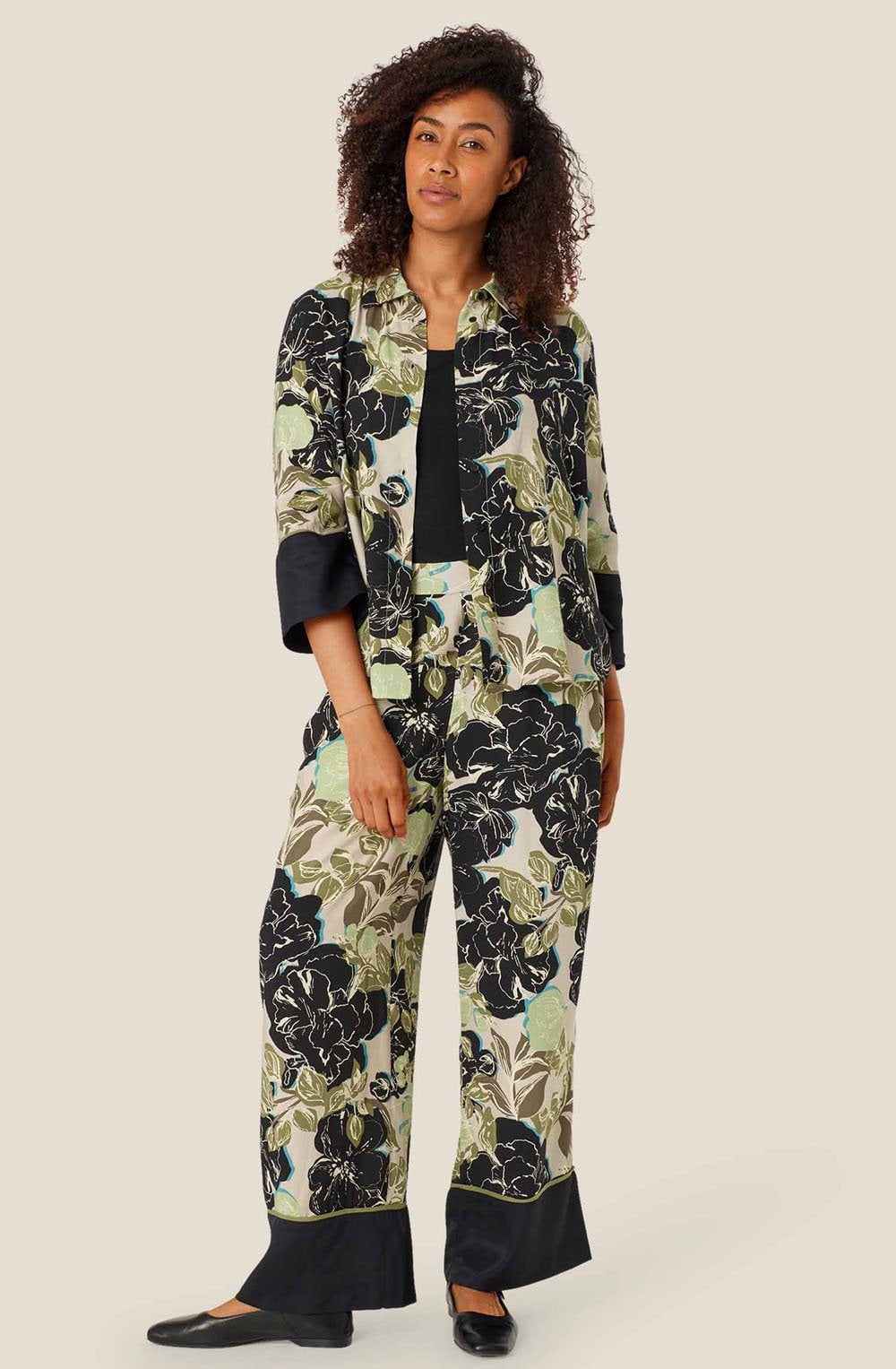 Loden Green Wide Sleeve Idukis Shirt