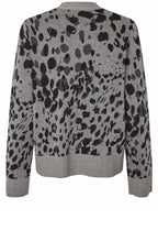 Lokina Black and Grey Animal Print Cardigan