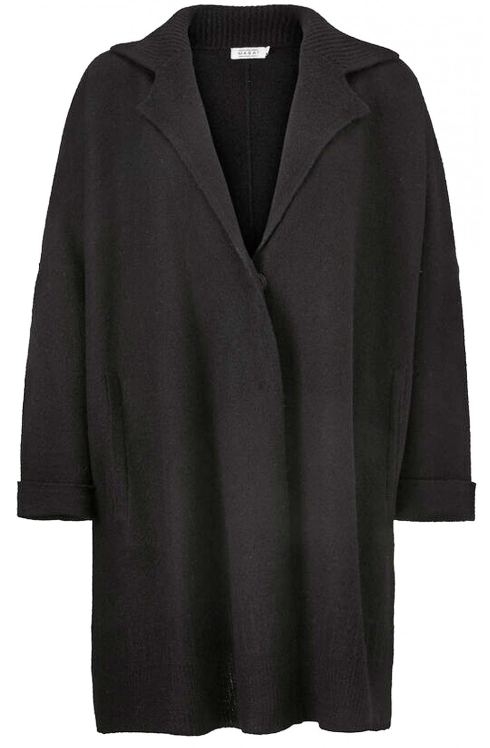 Loraine Merino Wool Black Cardigan