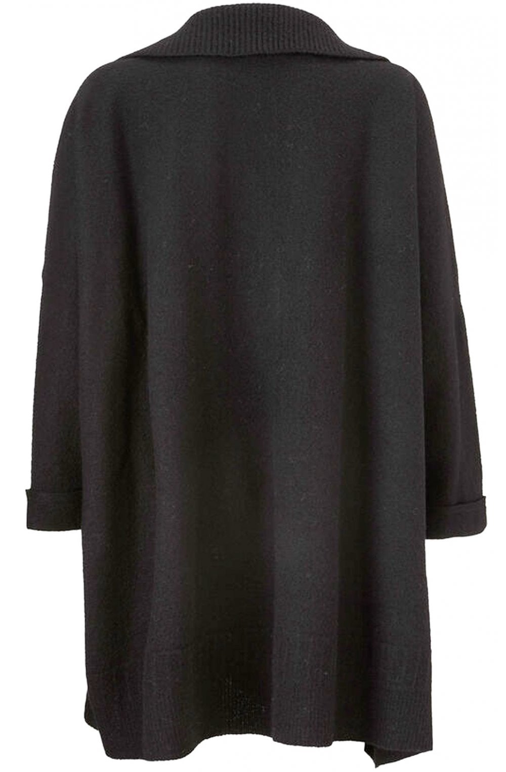Loraine Merino Wool Black Cardigan