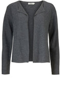 Lori Grey Ribbed Knit Cardigan