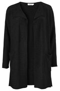 Lotte Black Waterfall Cardigan
