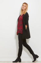Lotte Black Waterfall Cardigan
