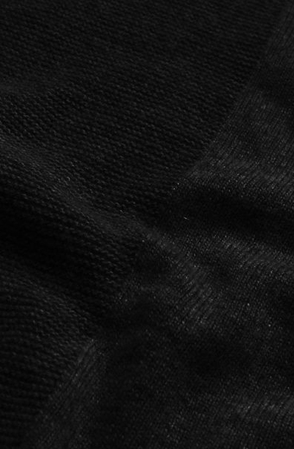 Lotte Black Waterfall Cardigan