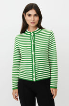 Lucanja Green Stripe Knit Cardigan