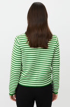 Lucanja Green Stripe Knit Cardigan