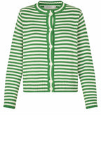 Lucanja Green Stripe Knit Cardigan
