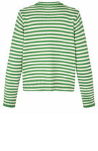 Lucanja Green Stripe Knit Cardigan