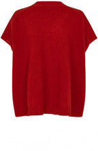 Lucanne Red Dahlia Short Sleeved Cardigan