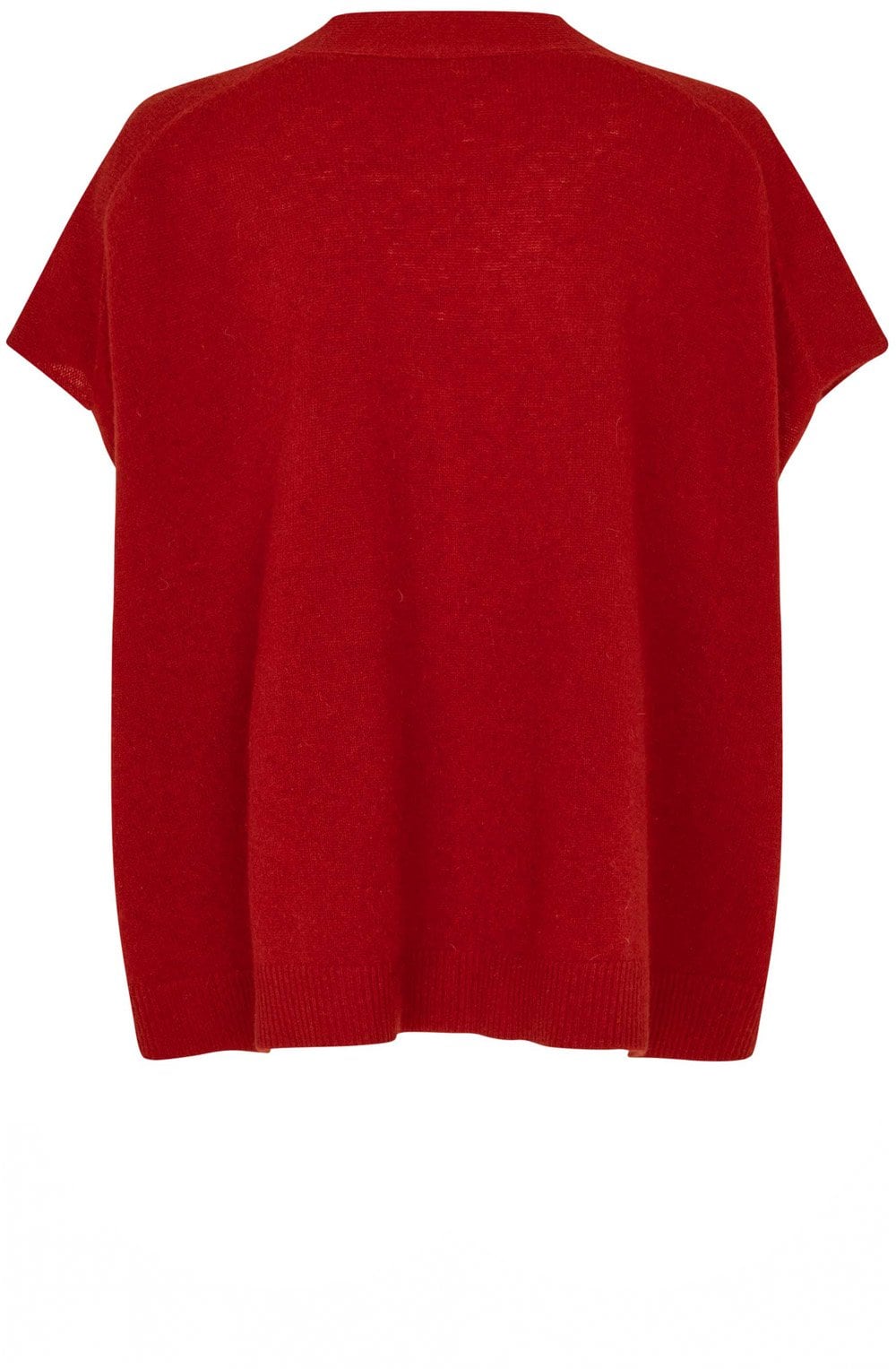 Lucanne Red Dahlia Short Sleeved Cardigan