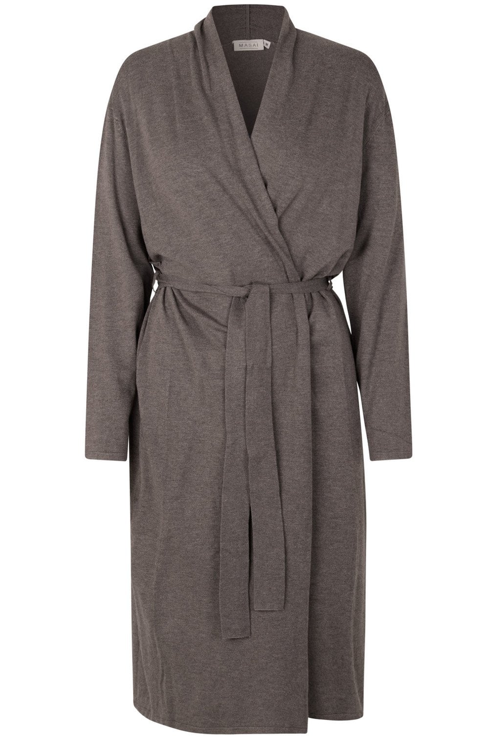 Lucca Brown Melange Long Cardigan